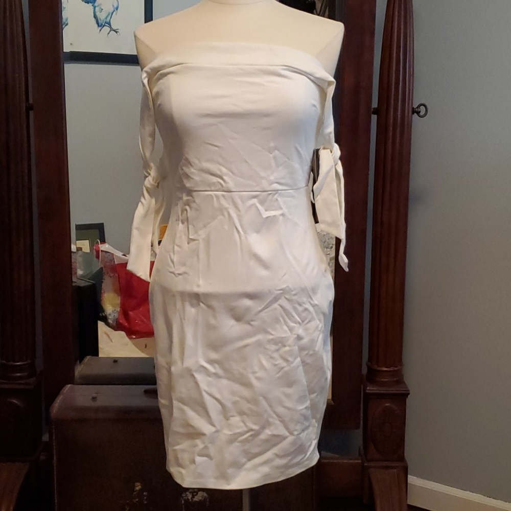 Lulu's off the shoulder white dress